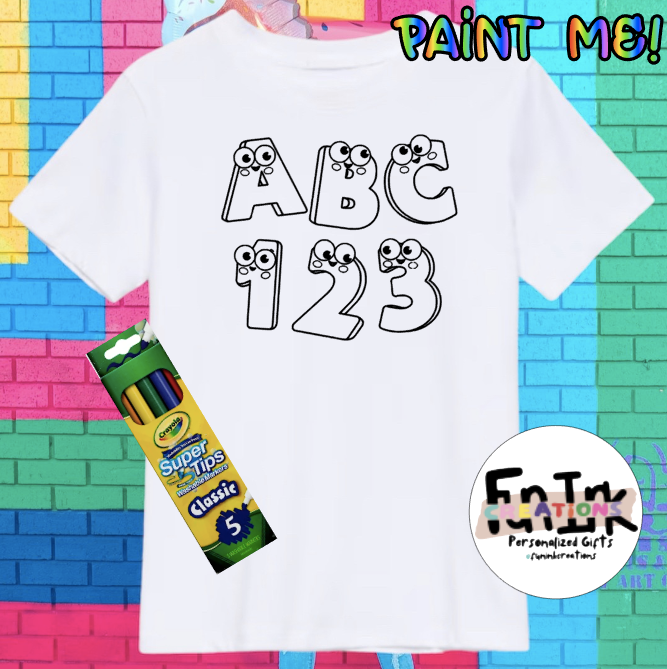 PAINT ME T'SHIRT- ABC