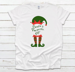 Unisex- Santa's Favorite Elf- T'Shirt