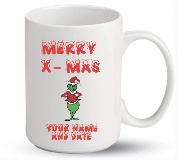 Merry X-Mas Grinch- Personalized - Mug