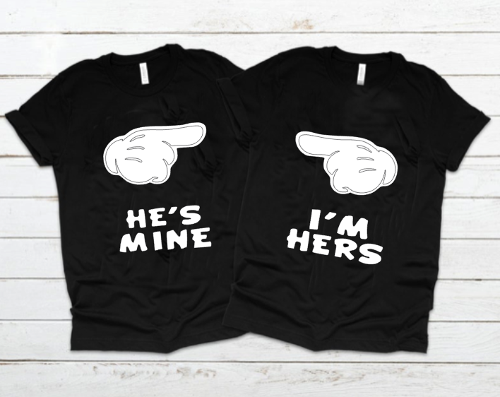 He's Mine & I'm Hers T' Shirt